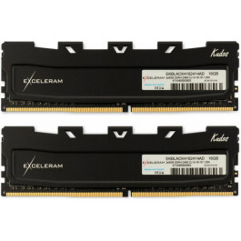   Exceleram 16 GB (2x8GB) DDR4 3200 MHz Kudos Black (EKBLACK4163216AD)