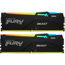   Kingston FURY 16 GB (2x8GB) DDR5 4800 MHz Beast RGB (KF548C38BBAK2-16)