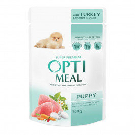   Optimeal Puppy Turkey Carrot in sauce 100 г (B2910802)