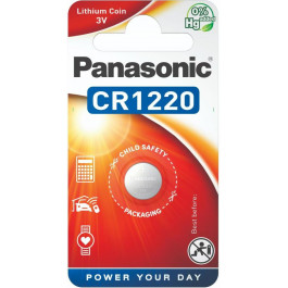   Panasonic CR-1220 bat(3B) Lithium 1шт (CR-1220EL/1B)