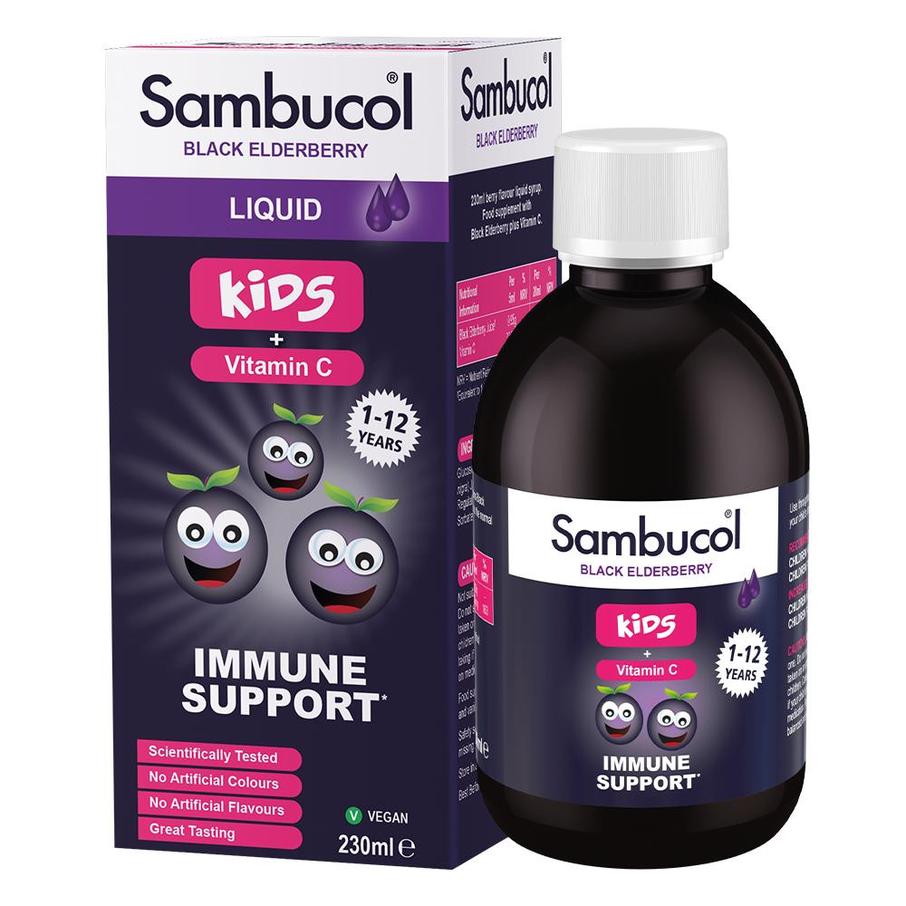 Sambucol Kids Liquid + Vitamin C 230 мл - зображення 1