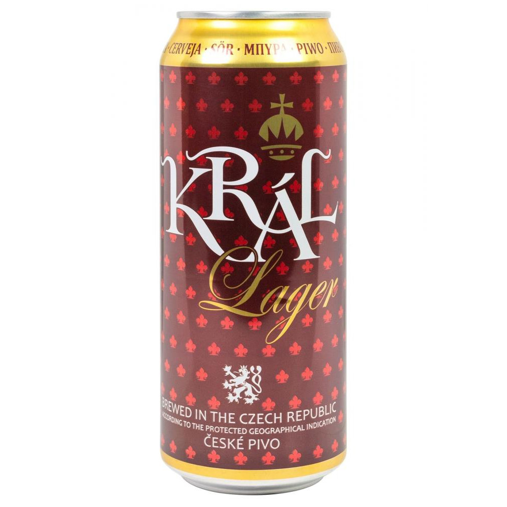 Kral Пиво "" Lager, in can, 0.5 л (8594166370814) - зображення 1