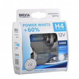   Brevia H4 Power White +60% 12V 60/55W 4300K (12040PWS)