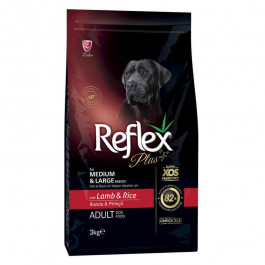   Reflex Plus Adult Medium Large Breeds Lamb Rice 3 кг RFX-105