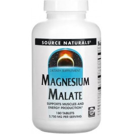   Source Naturals Магний малат, Magnesium Malate, , 180 таблеток (SNS-00262)