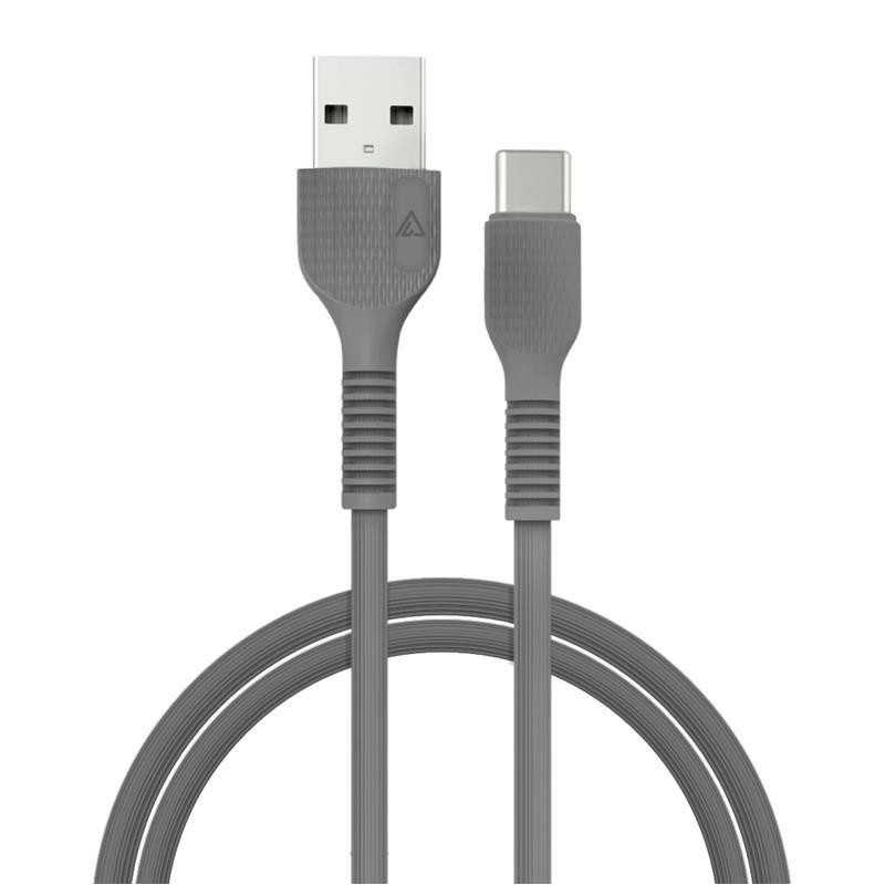 ACCLAB AL-CBCOLOR-T1BK USB to Type-C 1.2m Black (1283126518232) - зображення 1