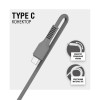 ACCLAB AL-CBCOLOR-T1BK USB to Type-C 1.2m Black (1283126518232) - зображення 3