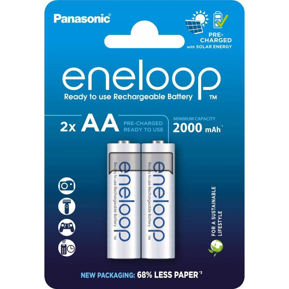 Panasonic Eneloop AA 2000mAh 2шт/уп (BK-3MCDE/2CP) - зображення 1