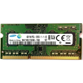   Samsung 4 GB SO-DIMM DDR3L 1600 MHz (M471B5173CB0-YK0)