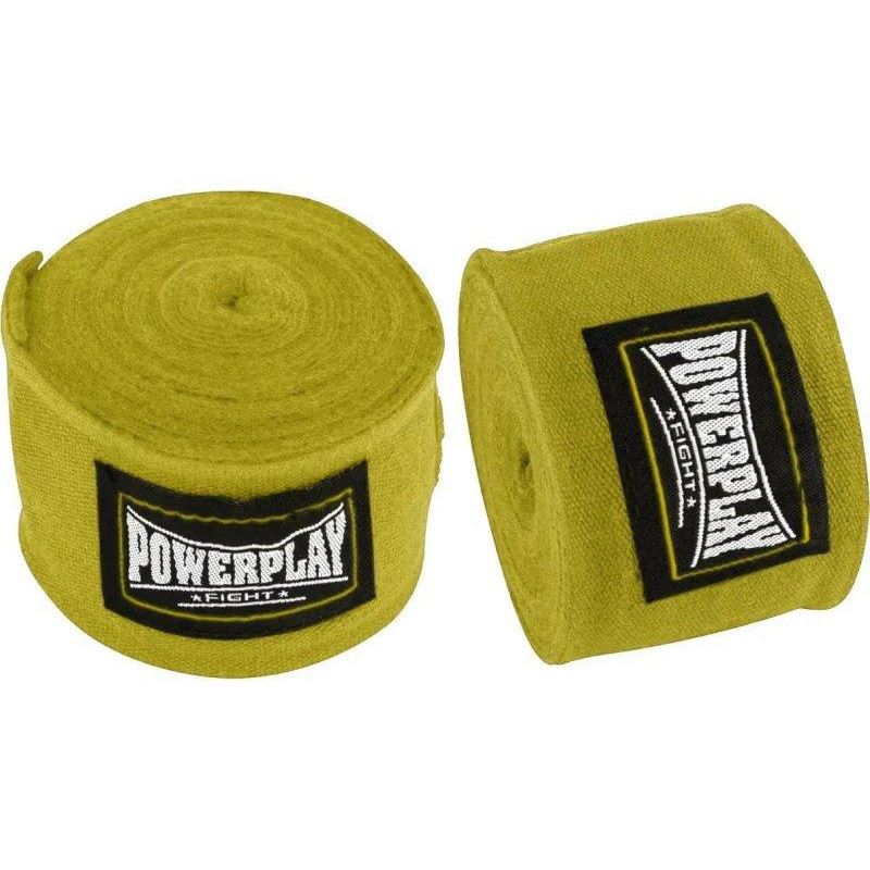 PowerPlay Бинти для боксу 3046 NYLON 4м жовті (PP_3046_4m_Yellow) - зображення 1