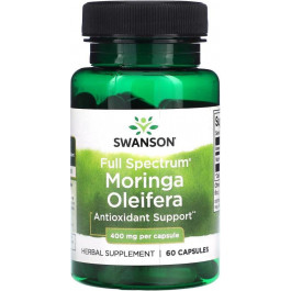   Swanson БАД Моринга, Moringa Oleifera, Swanson, 400 мг, 60 капсул