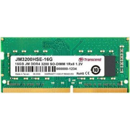   Transcend 16 GB SO-DIMM DDR4 3200 MHz JetRam (JM3200HSE-16G)