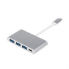 ATcom USB Type-C + USB 3.0 Hub 4-ports to USB Type-C Silver (12808) - зображення 1