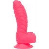 Addiction Tom 7" Dildo With Balls - Pink (SO5585) - зображення 1