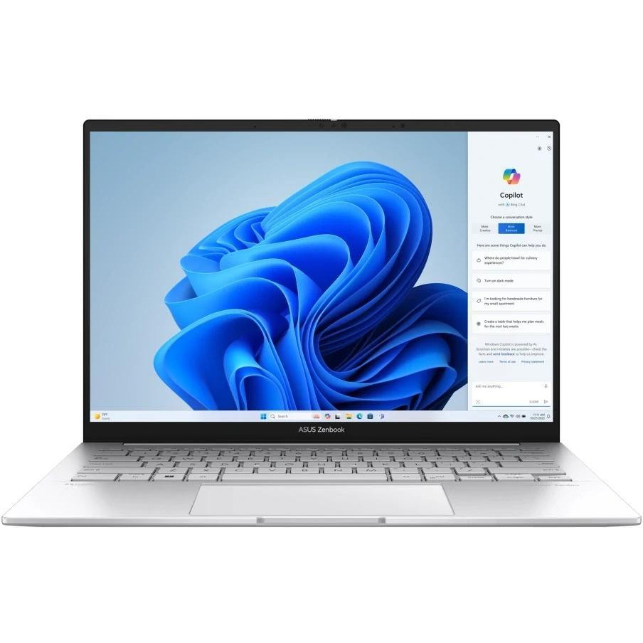 ASUS ZenBook 14 OLED UX3405MA Foggy Silver (UX3405MA-QD056W) - зображення 1