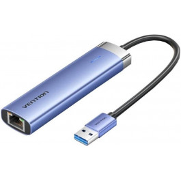   Vention 5-in-1 USB-A to USB3.0x3/RJ-45/USB-C Power (TGFSB)