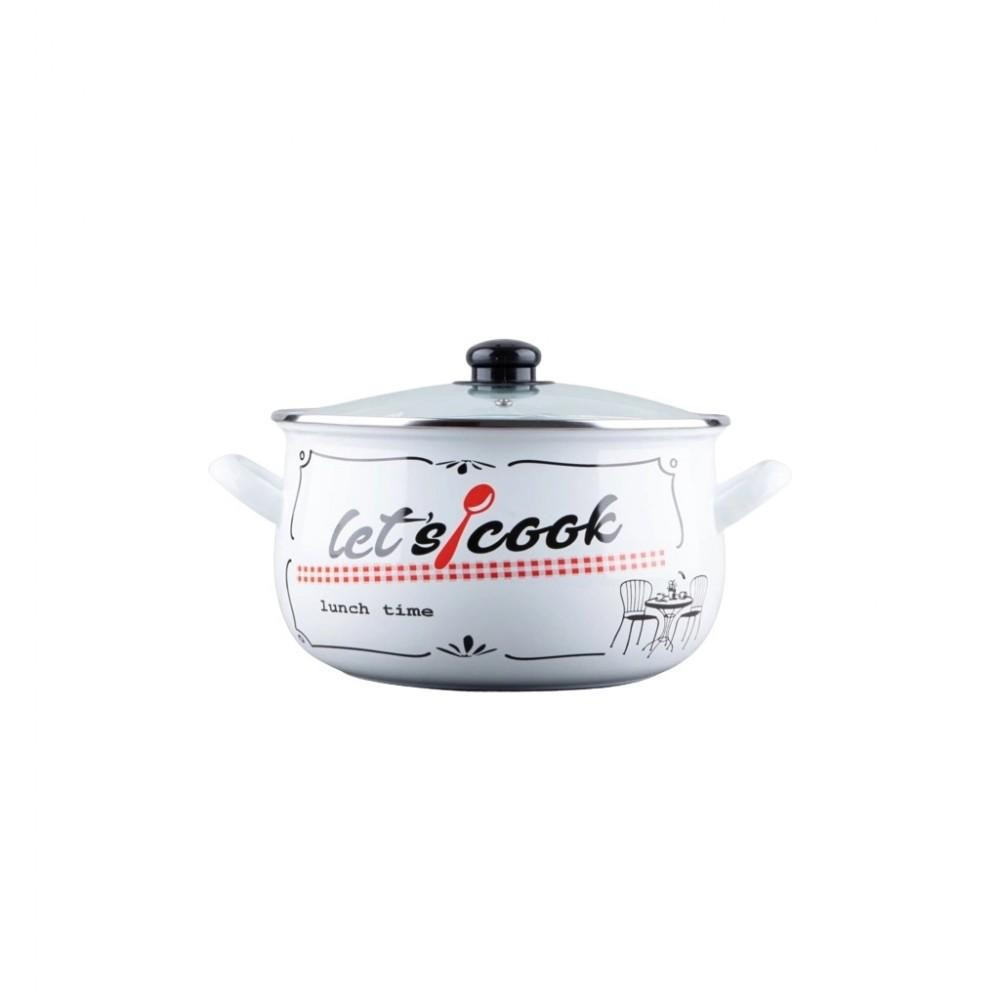 GUSTO Lets Cook White 16 см 2.1 л (GT-T-116-LCW) - зображення 1