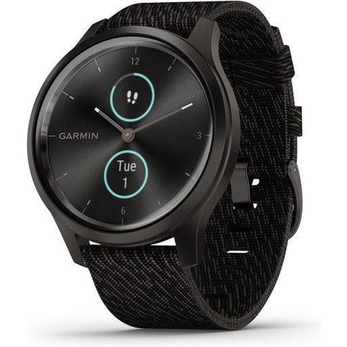 Garmin vivomove Style Gunmetal-Dark Gray Fabric (010-02240-23) - зображення 1