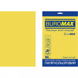   BuroMax Euromax А4, 80г/м2, INTENSIVE, желтый, 20л. (BM.2721320E-08)