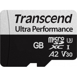   Transcend 256 GB microSDXC UHS-I U3 V30 A2 340S + SD Adapter TS256GUSD340S