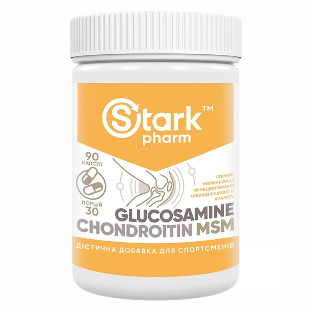 Stark Pharm Glucosamine Chondroitin MSM - 90caps - зображення 1