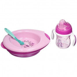   Chicco Набор посуды Meal Set, 6m+, розовый (16200.11)