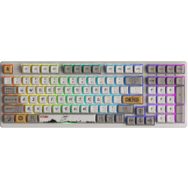   AKKO 3098S RGB One Piece Calligraphy(Hotswappable) CS Jelly White RGB (6925758616782)