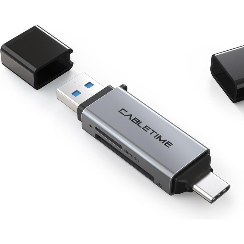 Cabletime USB3.0 A + USB TYPE C SD/TF (CB46G) - зображення 1