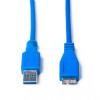 Prologix USB 3.0 AM/MicroBM 0.5m Blue (PR-USB-P-12-30-05M) - зображення 2