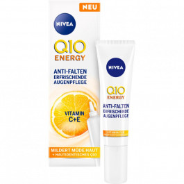   Nivea Крем для шкіри навколо очей  Q10 Energy Освіжаючий догляд проти зморшок 15 мл (4006000019819)