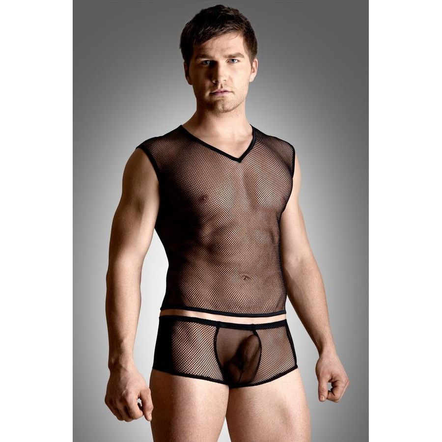 SoftLine Net set, shirt and thong, Black XL (5591460114) - зображення 1