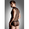 SoftLine Net set, shirt and thong, Black XL (5591460114) - зображення 2