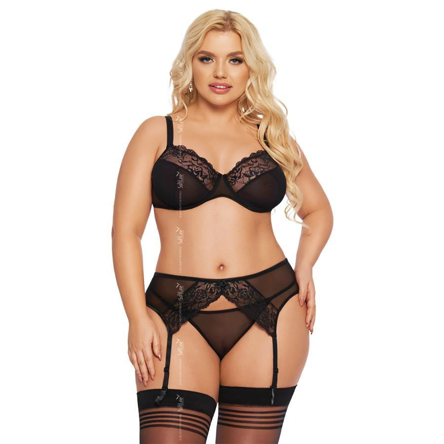 SoftLine SoftLine Комплект білизни Marella black 3XL (55911903110) - зображення 1