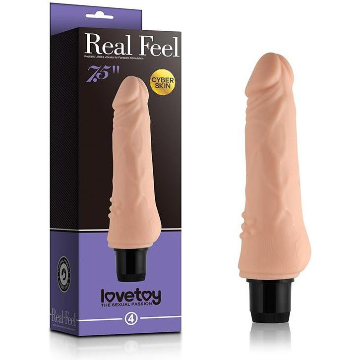 LoveToy Reel Feel Vibrator 7.5 Телесный (6452LVTOY020-07) - зображення 1