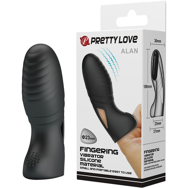 Pretty Love Alan Finger Vibrator Black (6603BI0802) - зображення 1