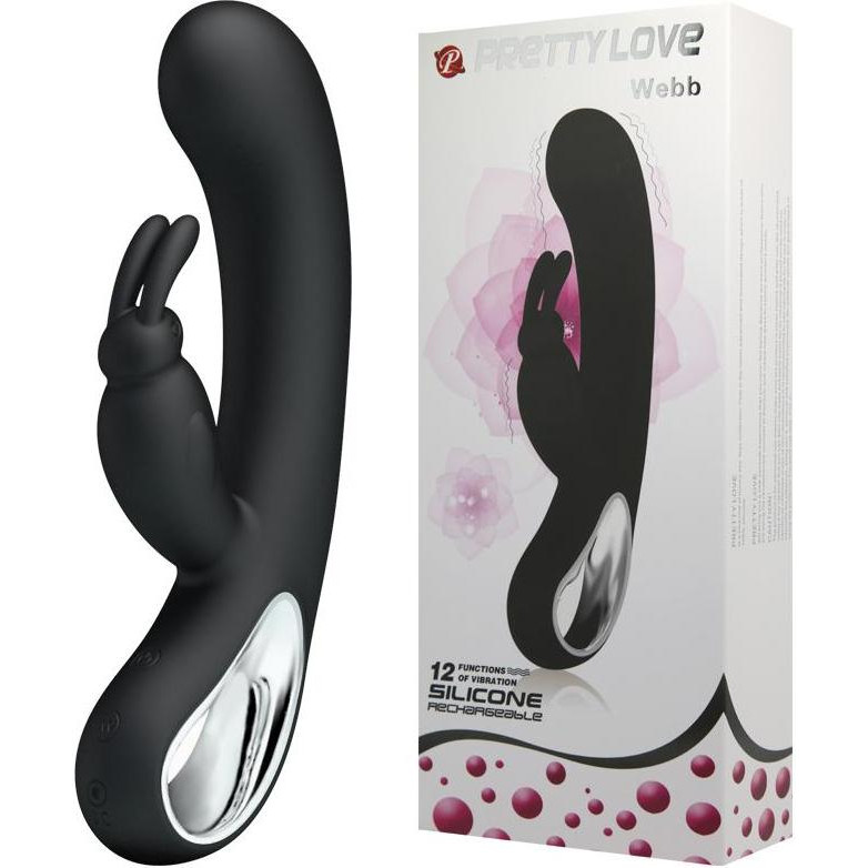 Pretty Love Webb Vibrator Black (6603BI0379) - зображення 1