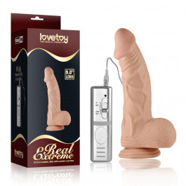   LoveToy Real Extreme Dildo Vibrating Flesh 9" (6452LVTOY740)