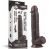 LoveToy 9.5'' Sliding-Skin Dildo Coffee (6452LVTOY462) - зображення 1