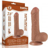 LoveToy Sliding-Skin Dual Layer Dong 7" Brown (6452LVTOY1013) - зображення 1