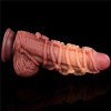 LoveToy Dual-Layered Silicone Cock With Rope 9.5" Flesh (6452LVTOY931) - зображення 2