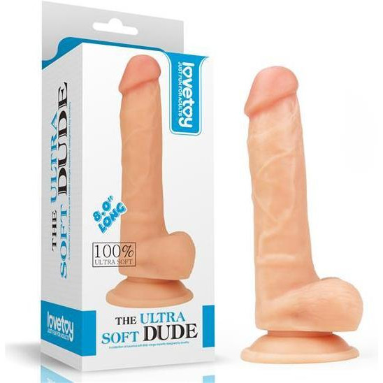 LoveToy The Ultra Soft Dude Flesh 8" (6452LVTOY438) - зображення 1