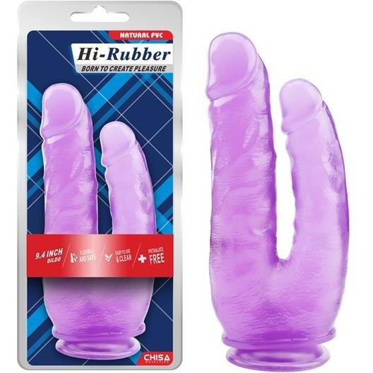 Chisa Novelties HiRubber Dildo 9.4 "Purple (6610CN00507) - зображення 1