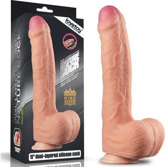 LoveToy 11" Nature Cock Flesh (6452LVTOY452) - зображення 1