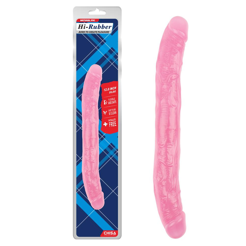 Chisa Novelties Hi-Rubber 12.8 Inch DoubleDildo-Pink (6610CN00345) - зображення 1