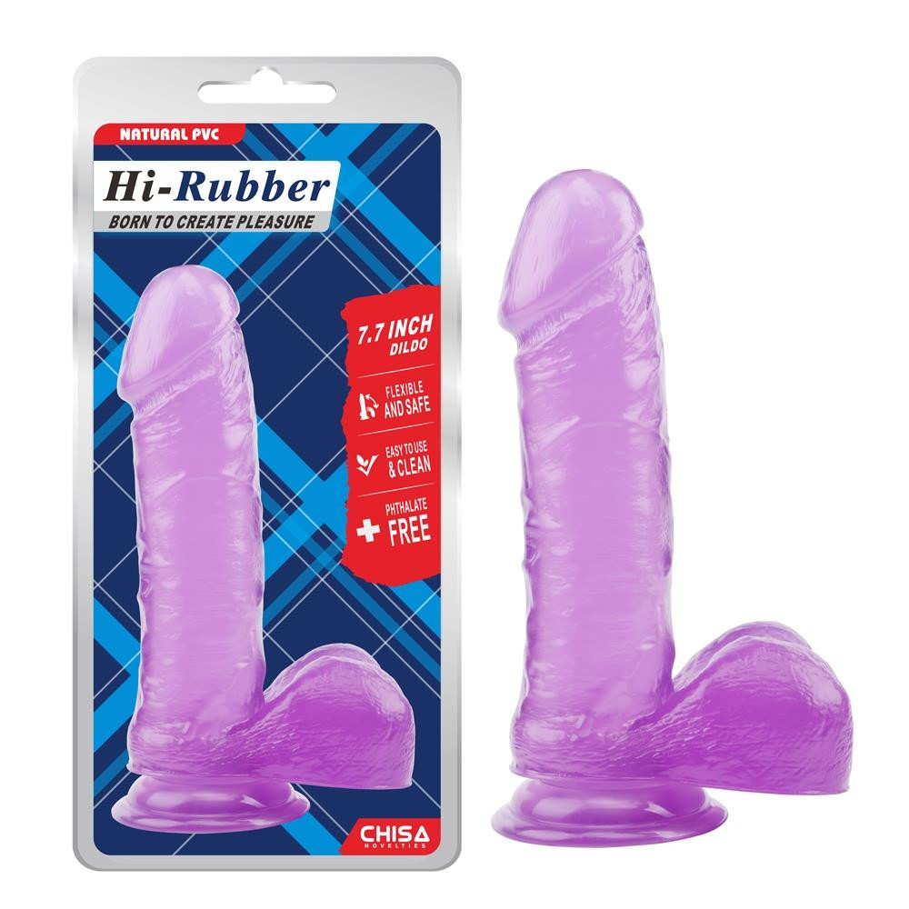 Chisa Novelties Hi-Rubber 7.7 Inch Dildo Purple (6610CN00495) - зображення 1