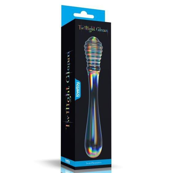 LoveToy Twilight Gleam Glass Dildo Twin Pleasures (6452LVTOY1012) - зображення 1