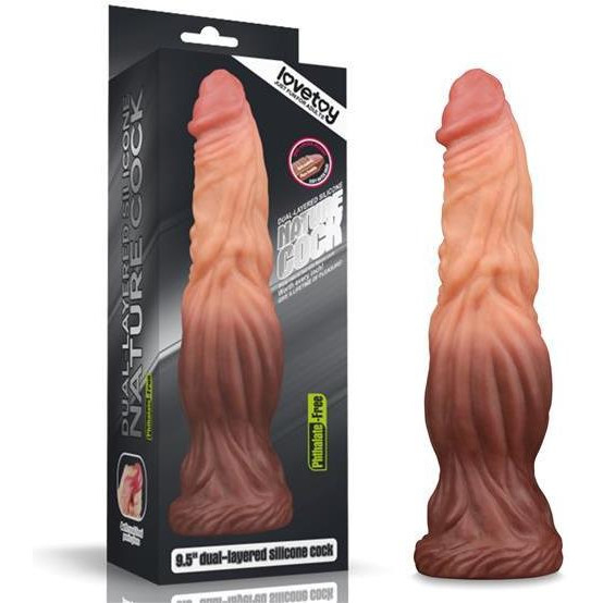 LoveToy 9.5" Nature Cock As Pic (6452LVTOY455) - зображення 1