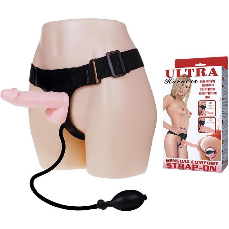 Baile Страпон с подкачкой Strap-On with Pump Pink для женщин (BW0229) - зображення 1