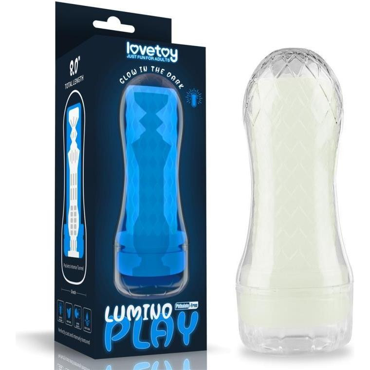 LoveToy Lumino Play Masturbator Crystal Pocketed (6452LVTOY830) - зображення 1