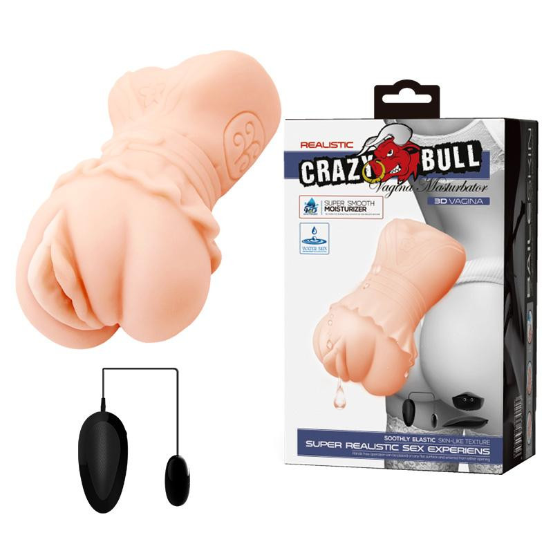 Baile Crazy Bull Vagina Masturbator Flesh with vibro (6603BM0298) - зображення 1